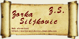 Zorka Šiljković vizit kartica